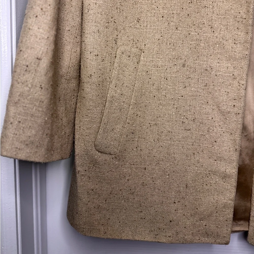 VTG Christian Dior Classic Tan/Brown Tweed Suit Jacket